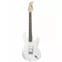 ROCKET ST-02 WH 39" Электрогитара тип корпуса – Stratocaster, корпус – липа, гриф – клён, 22 лада, накладка на гриф – палисандр, звукосниматели – 2 сингла + 1 хамбакер, регулировки - 1 громкость, 2 тона, 5-ти позиционный переключатель звукоснимателей, цве