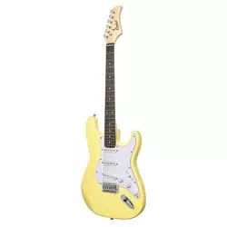 ROCKET ST-01 YW 39" Электрогитара КОМПЛЕКТ - медиатор, шнур Jack-Jack тип корпуса Stratocaster