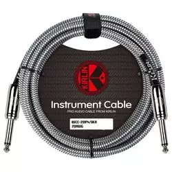 KIRLIN IWCC-201PN /BKA 20AWG Кабель инструментальный Jack-Jack 6 мм тканый 6м
