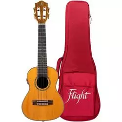 FLIGHT DIANA CE SOUNDWAVE Укулеле концерт трансакустика, со встроенными эффектами, SOLID TOP кедр
