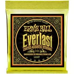 ERNIE BALL 2558 Everlast Coated 80/20 Bronze Light 11-52 Струны для акустической гитары