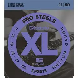 D'ADDARIO EPS515 ProSteels Комплект струн для электрогитары, Medium, 11-50