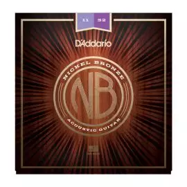 D`ADDARIO NB1152 NICKEL BRONZE ACOUSTIC, CUSTOM LIGHT, 11-52