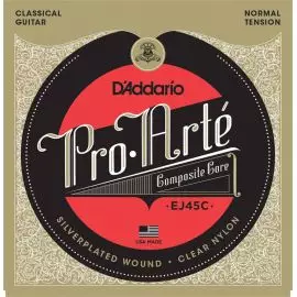 D'ADDARIO EJ45C Набор 6 струн для гитары классик полимер-композит NT028-043
