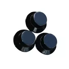 PARTS NS007BK Ручка метал  "Шляпа" д/эл. гит., винт. фиксация, насечка, черная