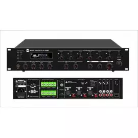 CMX AUDIO DA-240MT Микшер усилитель 240ватт, Mp3, SD, FM тюнер, 4 Mic, 3 Aux, 70V/100V/4-16ohm, 6 зон