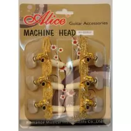 ALICE AO-020B1P Комплект колковой механики на классическую гитару,  позолоченный