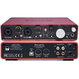 FOCUSRITE Scarlett 2i4 USB интерфейс с 2 входами, 4 выходами и питанием по USB для Macintosh и Windows