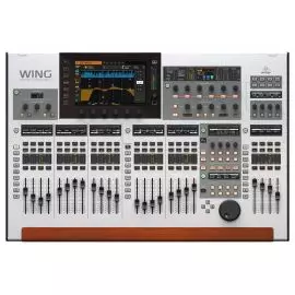 BEHRINGER WING цифровой микшер, 48 каналов, 24 фейдера, 10" сенсорный экран, 8FX, 16MIX, 8MATRIX, 4MAIN, 3хAES50, USB 2.0 audio