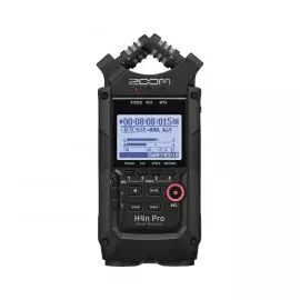 ZOOM H4n Pro/BLK Ручной рекордер-портастудия ~380 минут (в формате WAV 44,1 кГц/16-бит стерео); ~68 часов (в формате MP3 44,1 кГц/128kbps стерео)