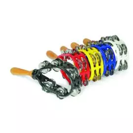 DADI MT8 Тамбурин ракетка, пластиковый, 12 пар бубенцов