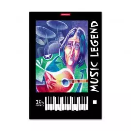 ERICH KRAUSE 53134 Тетрадь для нот А4 вертикальная 24л мелов "Music Legend", вертикальная ориентация