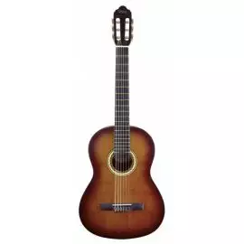 VALENCIA VC204HCSB Гитара классическая, верхняя дека: ель, нижняя дека и обечайка: нато, узкий 45 мм гриф  жабон, накладка грифа и нижний порожек махагон, колки: винтажные, никель, цвет натуральный