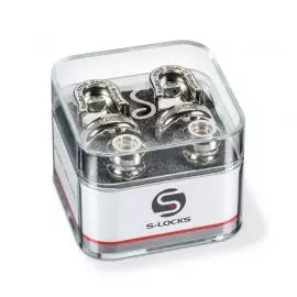 SCHALLER 14010101 (445) Security Lock крепление для ремня с блокировкой для гитары (пара), покрытие Никель, вес 22 гр