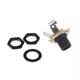 MUSICLILY M532BK Выходной разъем электрогитары, моно, черный