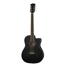 SMIGER GA-H10-38-BK Акустическая гитара, с вырезом, черная