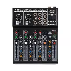 LAUDIO FK-04 Микшерный пульт, 4 канала, серия PRO