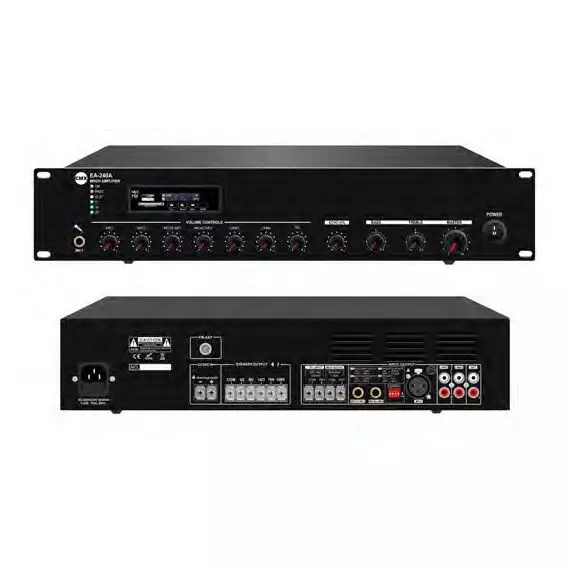CMX AUDIO EA-240A Микшер усилитель 240ватт, Mp3, SD, FM тюнер, Bluetooth, 3 Mic, 2 Aux, 70V/100V/4-1
