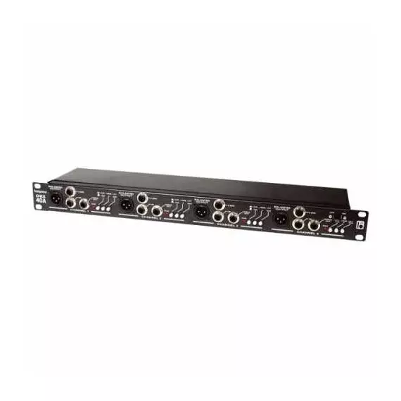 BESPECO DBX40A Директ бокс активный, 4ch, вход: Jack 6.3мм, вход-выход: Jack 6.3мм, выход: XLR 3pin