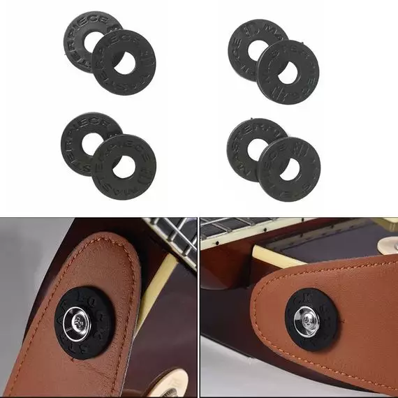 STOREMUSIC SM-9126 Резиновый замок фиксатор для гитарного ремня блок заставка шайба.