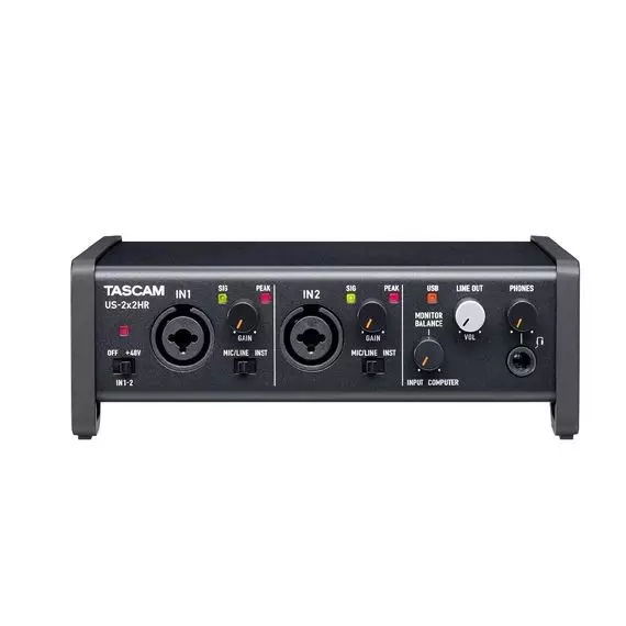 TASCAM US-2x2HR USB аудио/MIDI интерфейс (2 входа, 2 выхода) Ultra-HDDA mic-preamp 24bit/192kHz