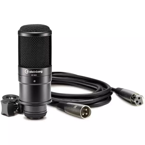 STEINBERG UR22 MKII Recording Pack Комплект для звукозаписи. 2-канальный звуковой USB-интерфейс UR22 mkII, полноразмерные динамические наушники ST-H01, конденсаторный микрофон ST-M01, ПО: Cubase AI