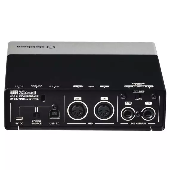 STEINBERG UR22 MKII Recording Pack Комплект для звукозаписи. 2-канальный звуковой USB-интерфейс UR22 mkII, полноразмерные динамические наушники ST-H01, конденсаторный микрофон ST-M01, ПО: Cubase AI