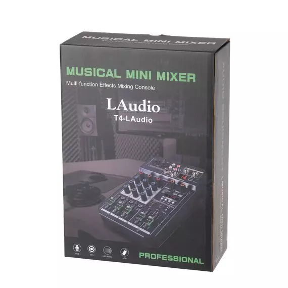 LAUDIO T4-LAudio Микшерный пульт, 4 канала