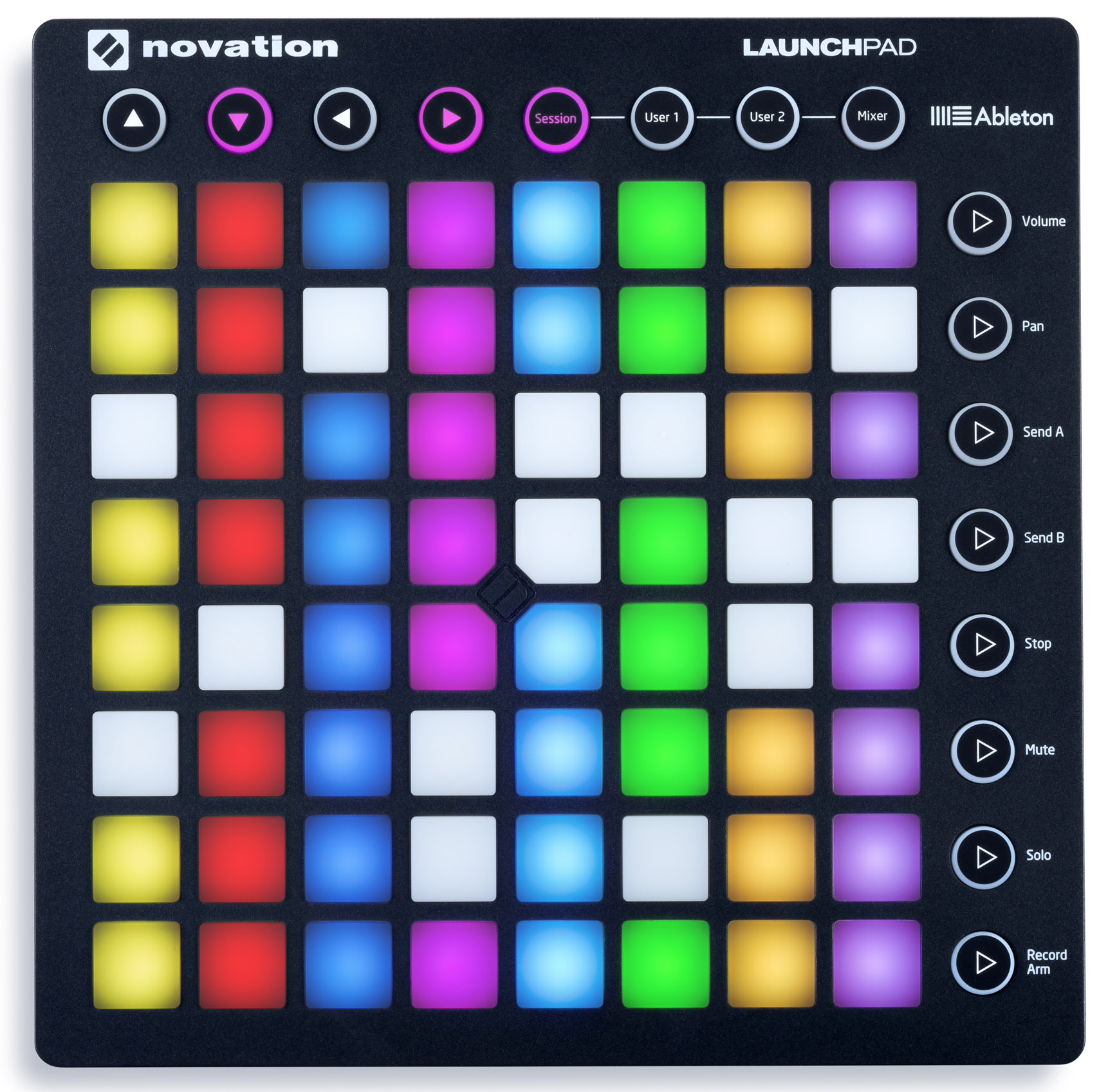 NOVATION LAUNCHPAD MK2 контроллер для Ableton Live, 64 полноцветных пэда,  питание по USB