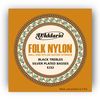 D'ADDARIO EJ32 Набор 6 струн для гитары классик-фолк нейлон черный-серебро ВЕ 028-045