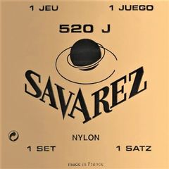 SAVAREZ 520 J Комплект струн для классической гитары сильного натяжения (29-33-41-29-35-44). Первые струны - нейлон, басовые - серебряная обмотка