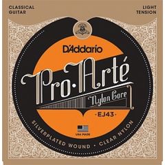 EJ43 PRO ARTE Струны для классической гитары нейлоновые Light D`Addario