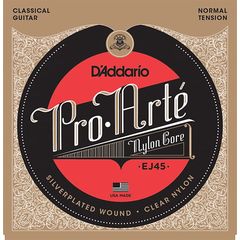 D'ADDARIO EJ45 Набор 6 струн для гитары классик нейлон-серебро NT 028-043