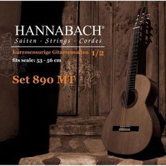 HANNABACH 890MT12 KINDER GUITAR SIZE Комплект струн для классической гитары 1/2 нейлон/посеребренные