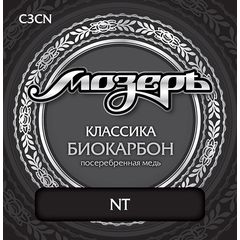 МОЗЕРЪ C3CN Комплект струн для классической гитары, биокарбон/посеребренная медь, среднее натяжение