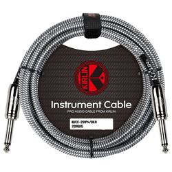 KIRLIN IWCC-201PN /BKA 20AWG Кабель инструментальный Jack-Jack 6 мм тканый 6м