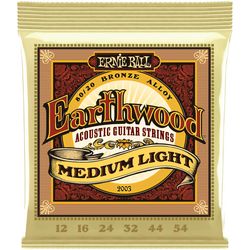 ERNIE BALL 2003 Earthwood 80/20 Bronze Medium Light Струны для акустической гитары