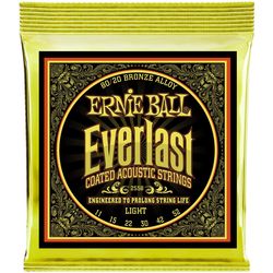 ERNIE BALL 2558 Everlast Coated 80/20 Bronze Light 11-52 Струны для акустической гитары