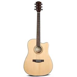 ORIENTAL CHERRY W-210-41 NA-EQ Гитара трансакустическая 41", с вырезом, верхняя дека ель, обечайка и