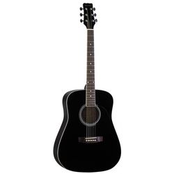 MARTINEZ W11/BK Акустическая гитара, верхняя дека липа, нижняя дека и обечайка липа
