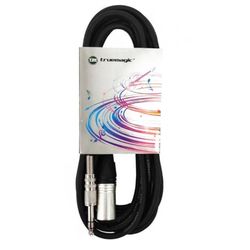 TRUE MAGIC TLC077 4M Кабель микрофонный Jack stereo XLRm, 4м, черный