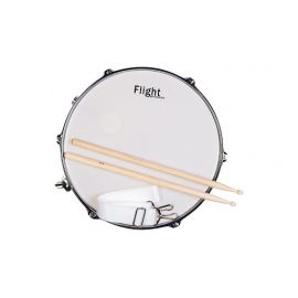 FLIGHT MSC-145 маршевый рабочий барабан 14"x5.5"x6-LUGS, цвет белый, в комплекте: наплечные ремни и палочки