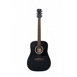 JET JD-255 BKS акустическая гитара, верхняя дека - ель, корпус - красное дерево, цвет черный