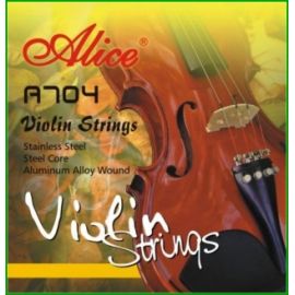 ALICE A704 Струны для скрипки, обмотка из никеля с серебряным покрытием