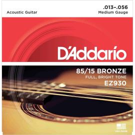 EZ930 AMERICAN BRONZE 85/15 Струны для акустической гитары Medium 13-56 D`Addario EZ930