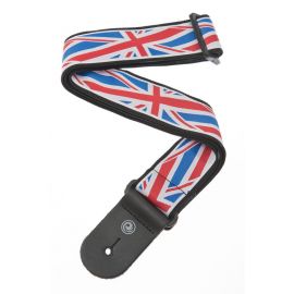 PLANET WAVES 50A11 Тканный ремень для гитары, рисунок «Union Jack»