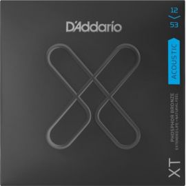 D'ADDARIO XTAPB1253 XT Комплект струн для акустической гитары, фосф.бронза, 12-53, с покрытием