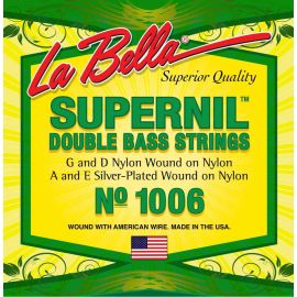 LA BELLA 1006 Supernil Nylon Wound Double Bass Комплект нейлоновых струн для контрабаса. СОЛЬ - РЕ Н
