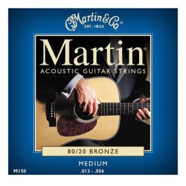 MARTIN M150 Набор 6 струн для гитары акустик бронза 013-056