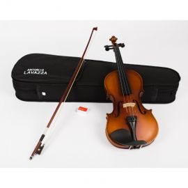 ANTONIO LAVAZZA VL-30 Скрипка размер 1/4 с кейсом смычком и канифолью.Форма корпуса: Классический.Верхняя дека: Ель.Нижняя дека и обечайки: Клен.Гриф: Клен.Подбородник: Матовый пластик.Подставка: Клен.Покрытие: Матовый лак.Цвет: Натуральный.Размер: 1/4.См